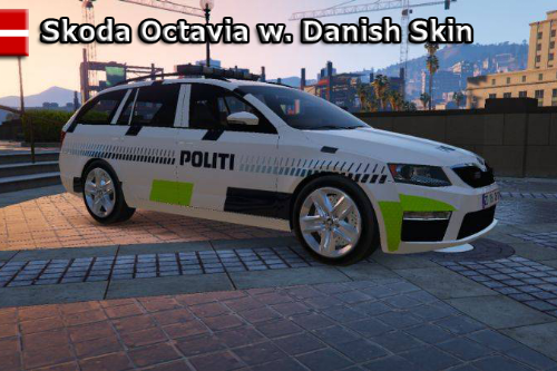 Danish Škoda Octavia Police Skin